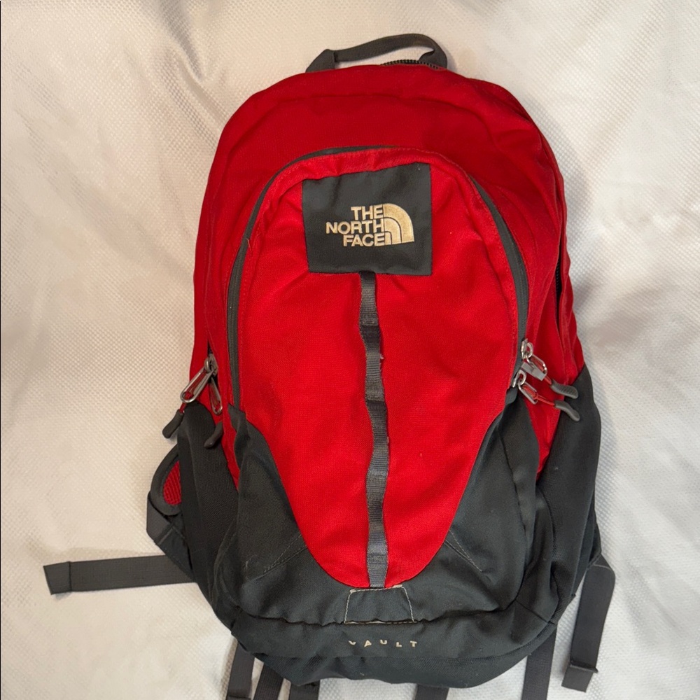 The North Face Bold Red and Black Vault Backpack - 13x19
